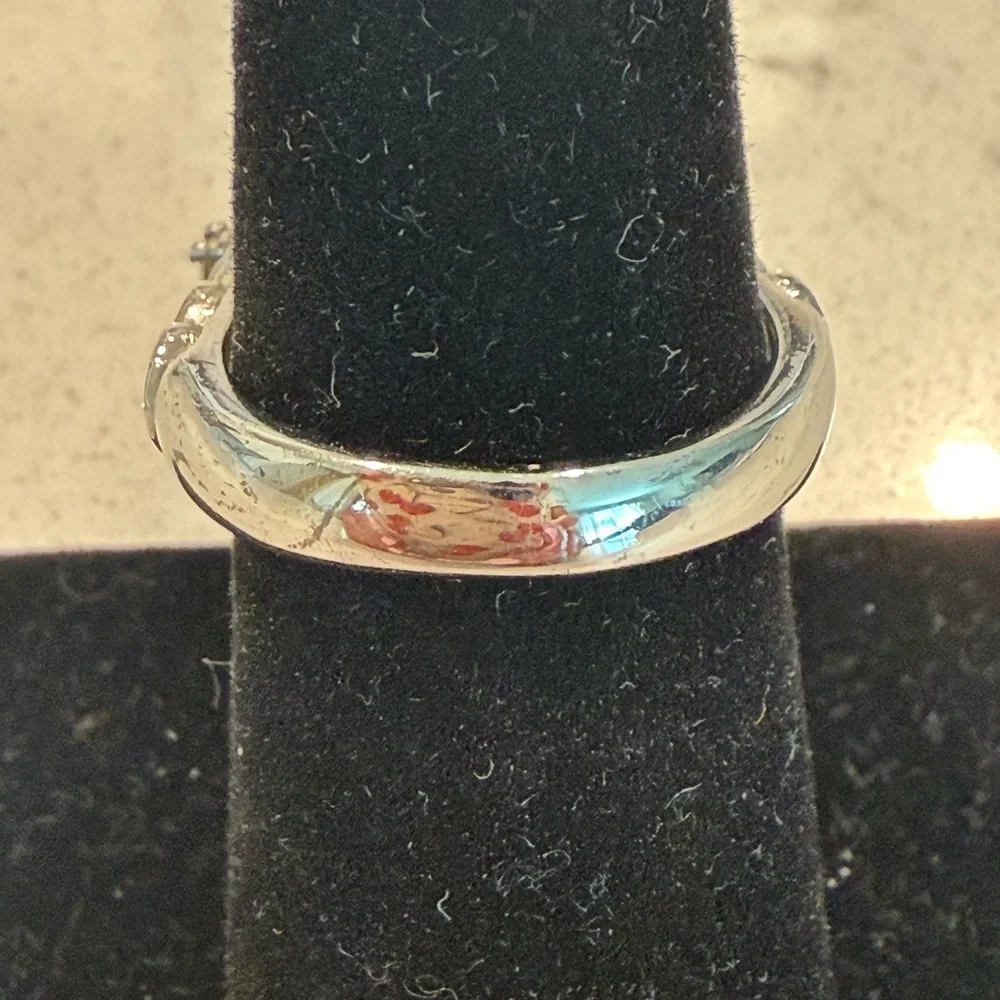 Tigers eye Ring with Gemstone in sterling silver band